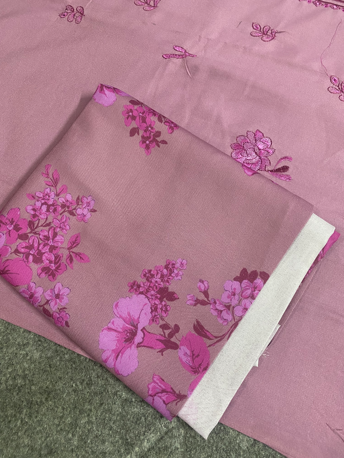 Jazmin Embroidered Dhanak 3 Piece Suit — photo 2